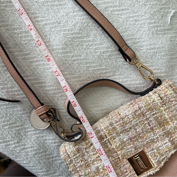 Dune London Tweed Pink/Cream Satchel - Picture 7 of 12